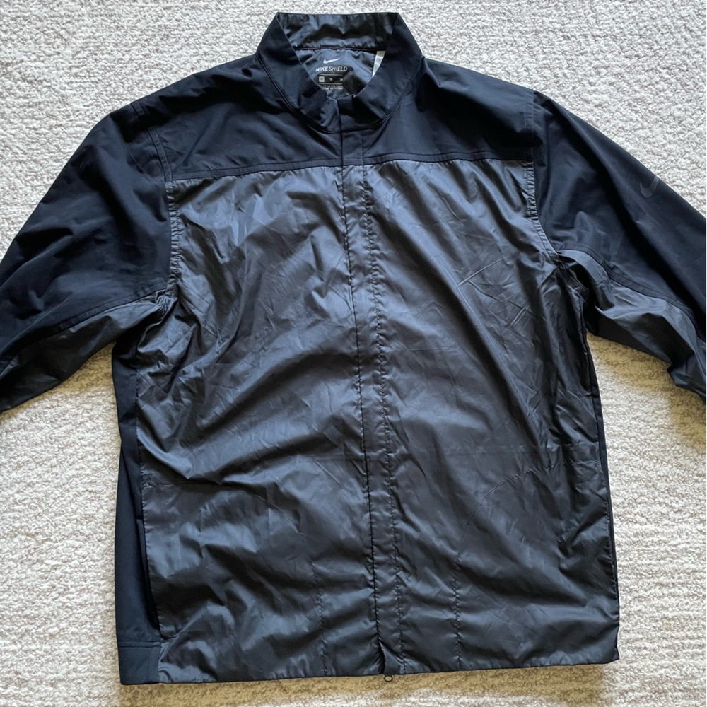 Nike Shield Golf Jacket, Mens XL, Black